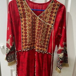 Red indian dress